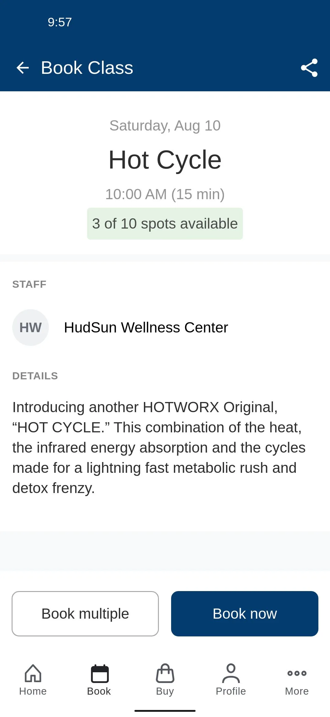 HudSun Wellness Center | Indus Appstore | Screenshot