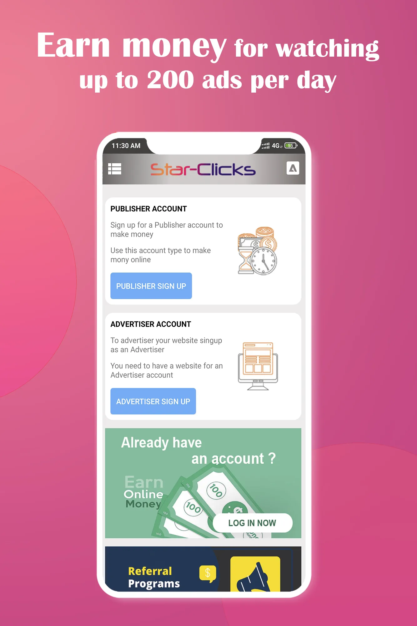 Star Clicks Earn Money Online | Indus Appstore | Screenshot