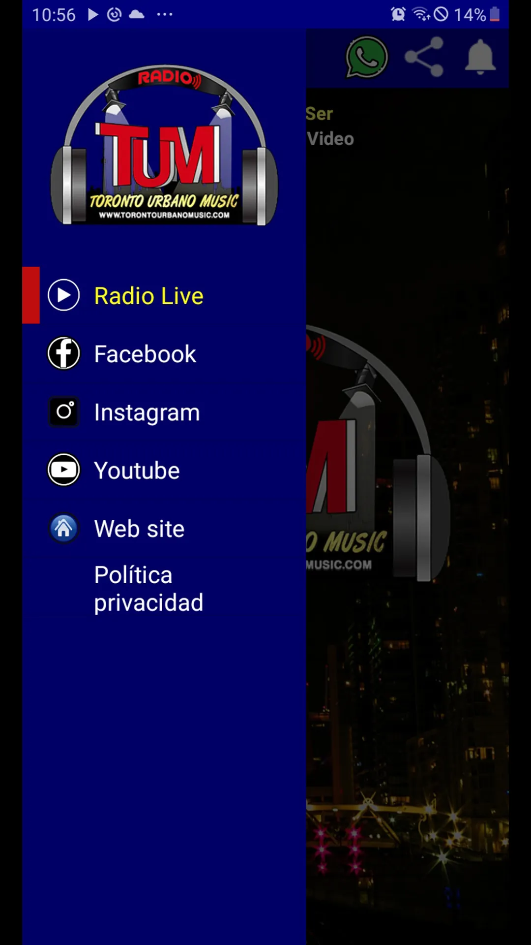 Toronto Urbano Music Radio | Indus Appstore | Screenshot