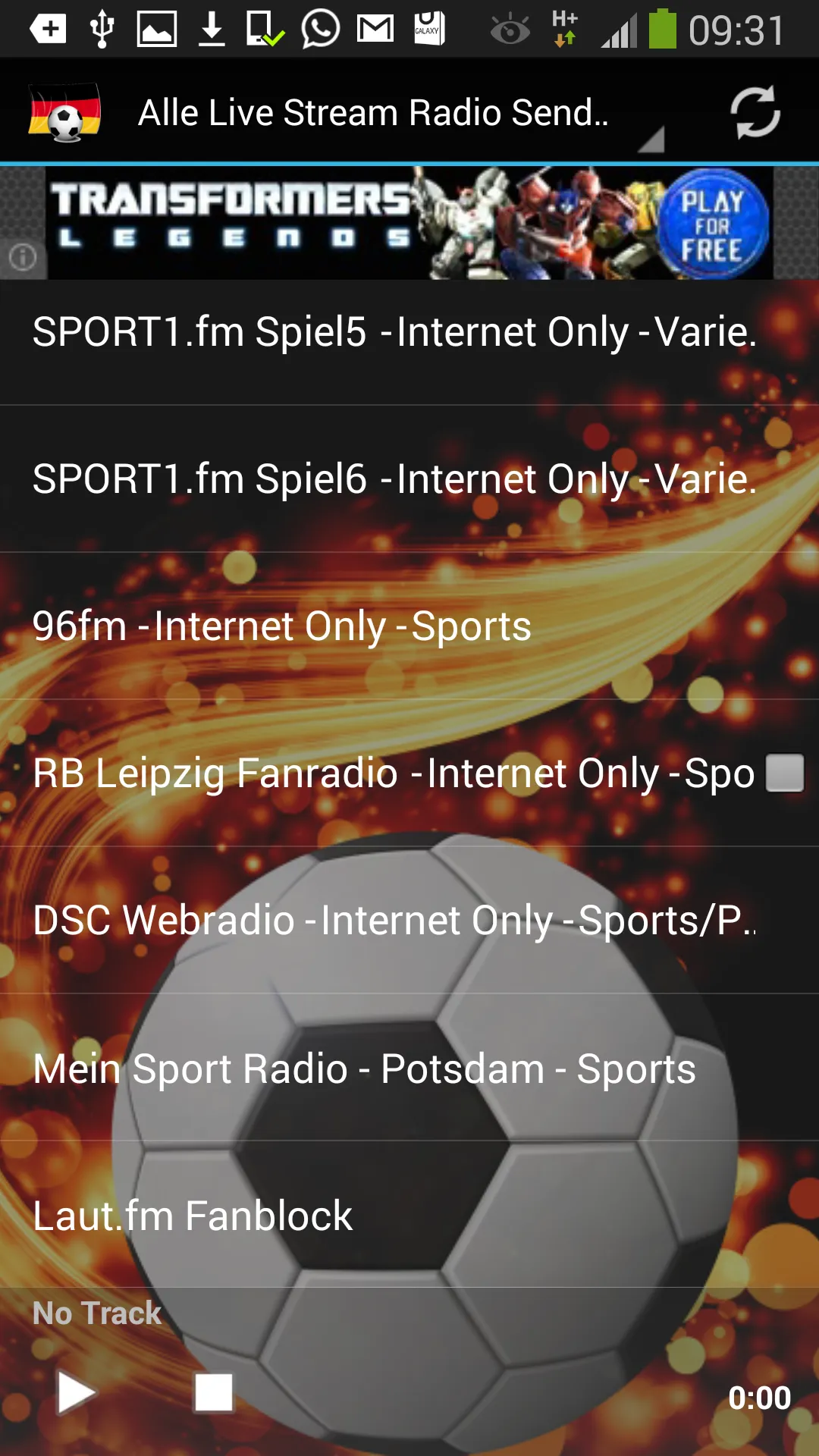 Sport Radio Deutschland | Indus Appstore | Screenshot