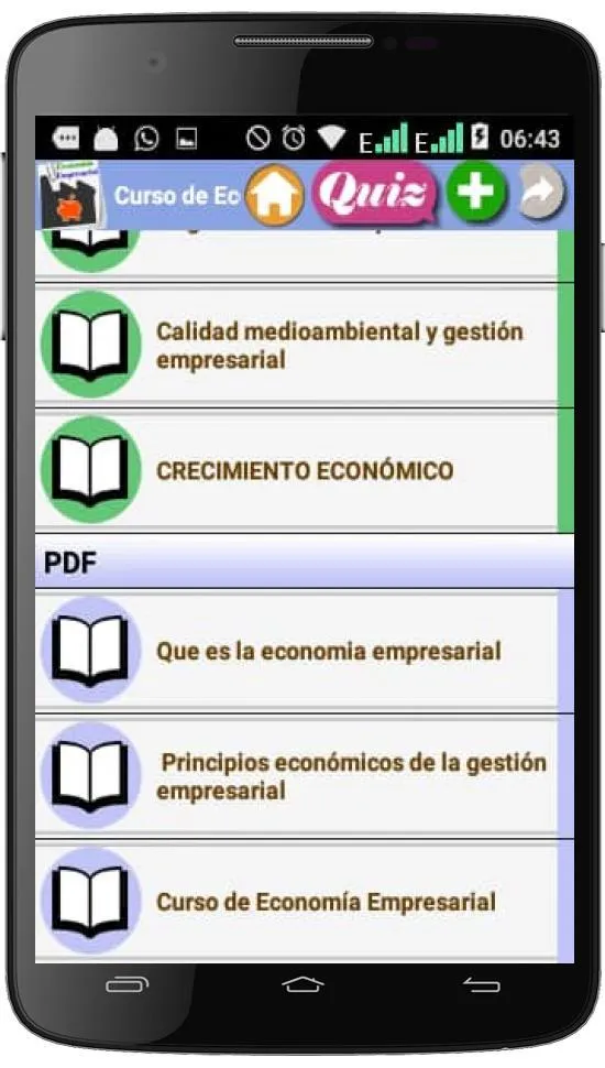 CURSO DE ECONOMÍA EMPRESARIAL | Indus Appstore | Screenshot