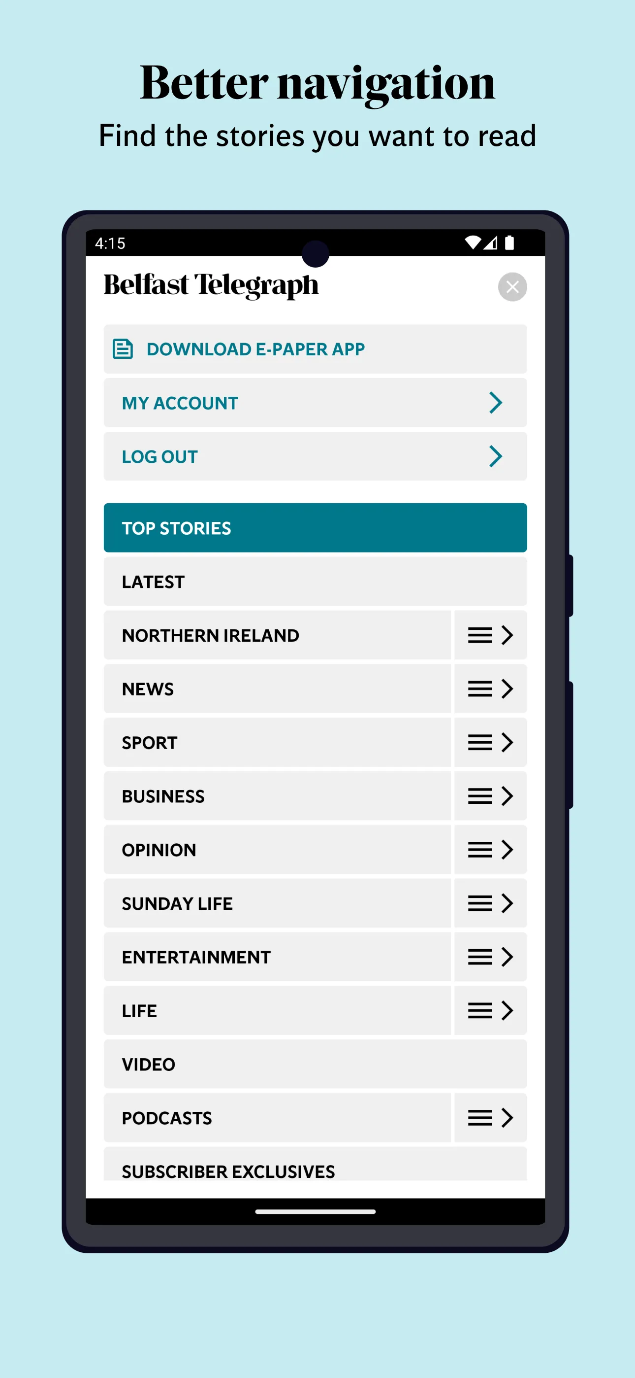 Belfast Telegraph News | Indus Appstore | Screenshot