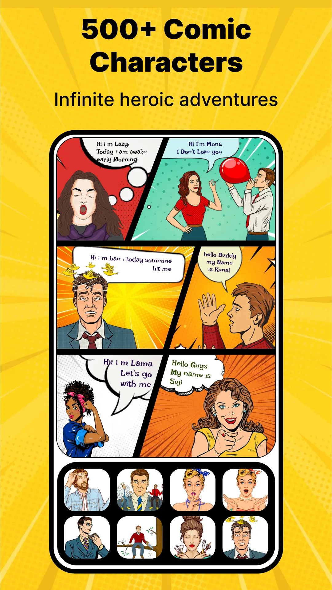 Cartoon Comic Strip Maker | Indus Appstore | Screenshot