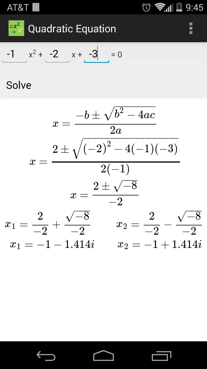 Quadratic Equation | Indus Appstore | Screenshot