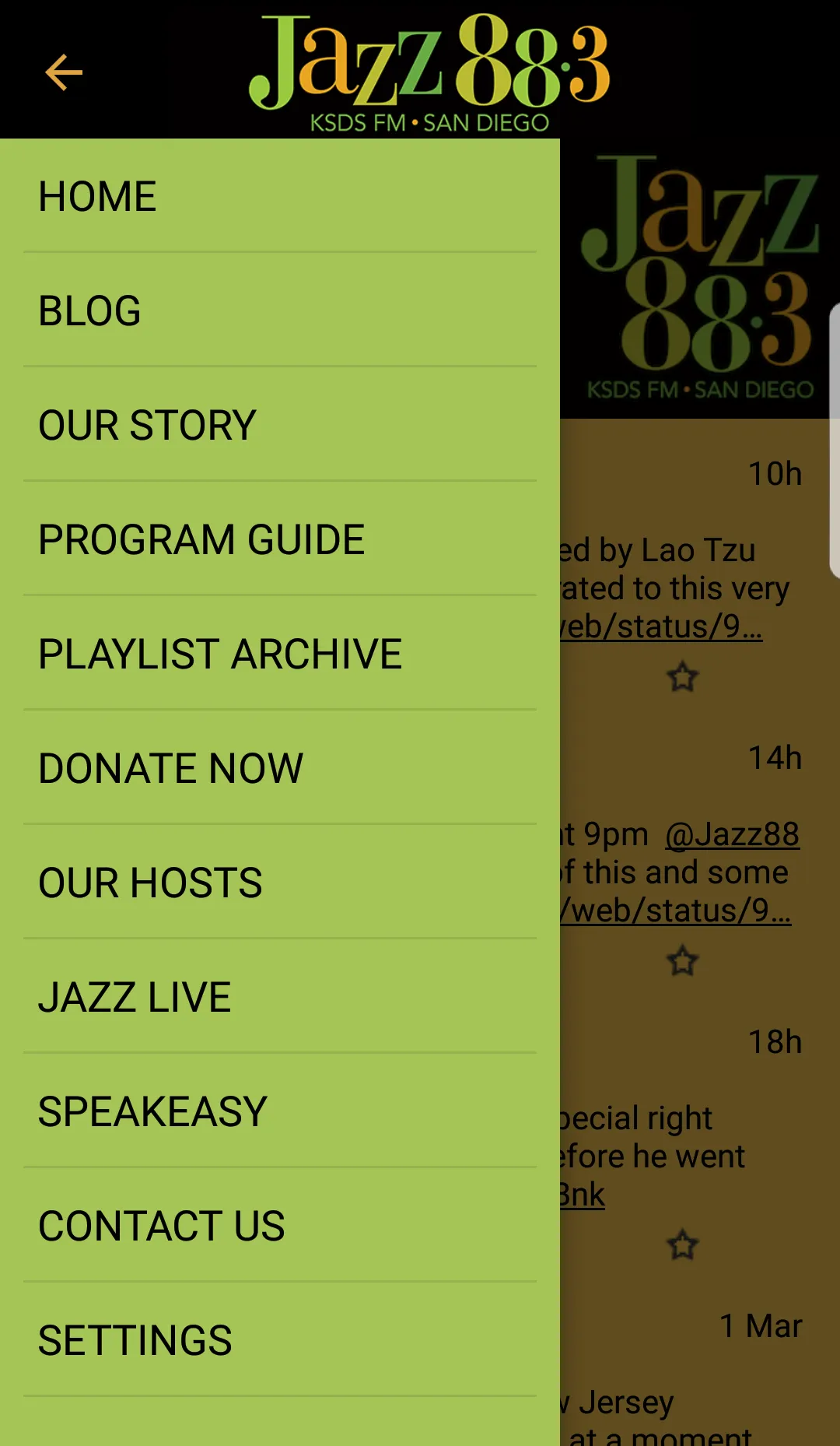 KSDS Jazz FM 88.3 San Diego | Indus Appstore | Screenshot