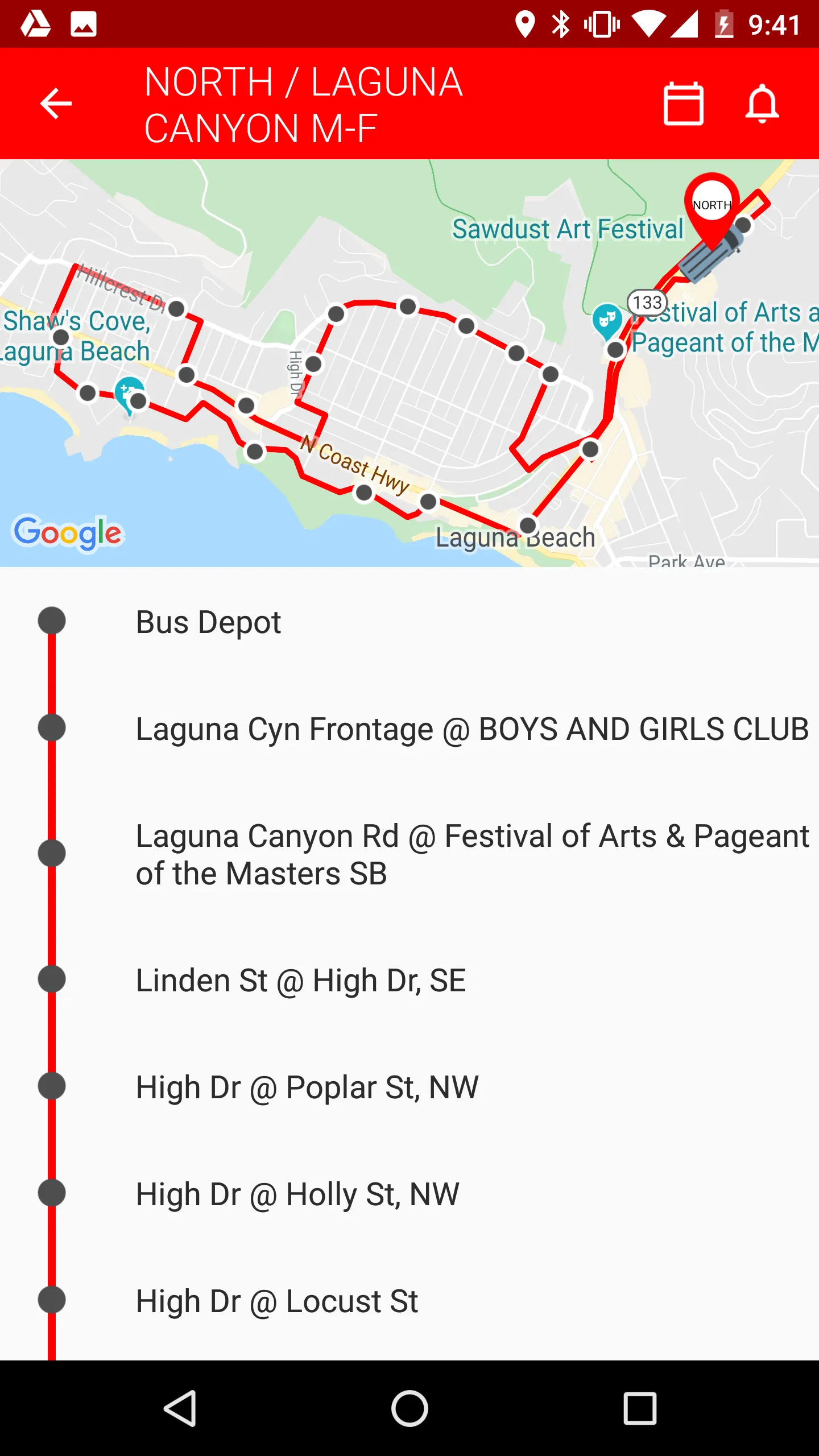 Laguna Beach Trolley App | Indus Appstore | Screenshot