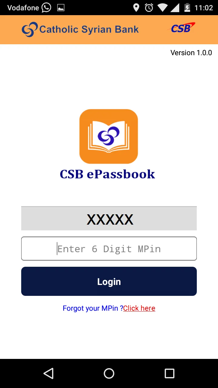 CSB ePassbook | Indus Appstore | Screenshot