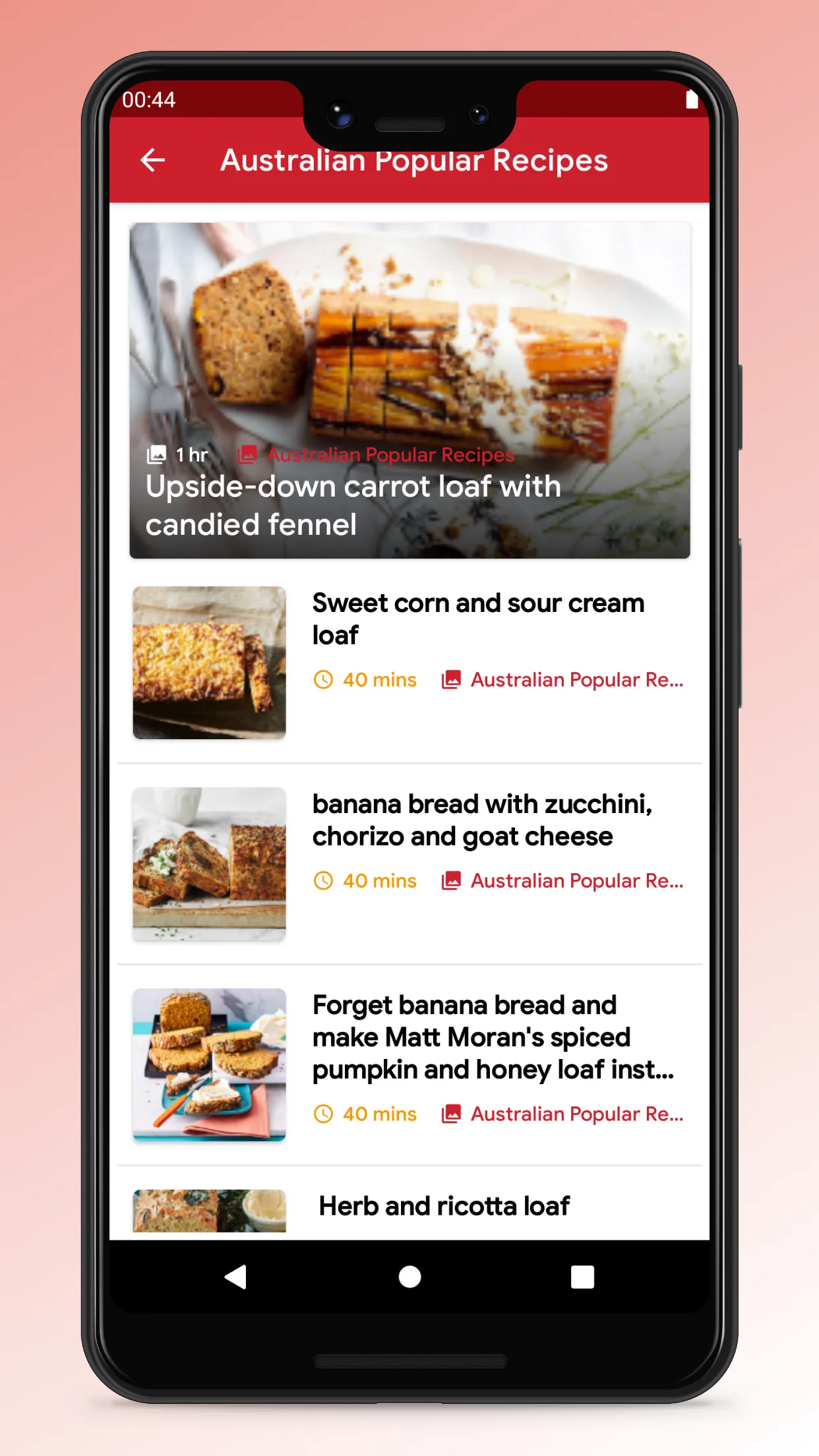 Australian Food Recipes App | Indus Appstore | Screenshot