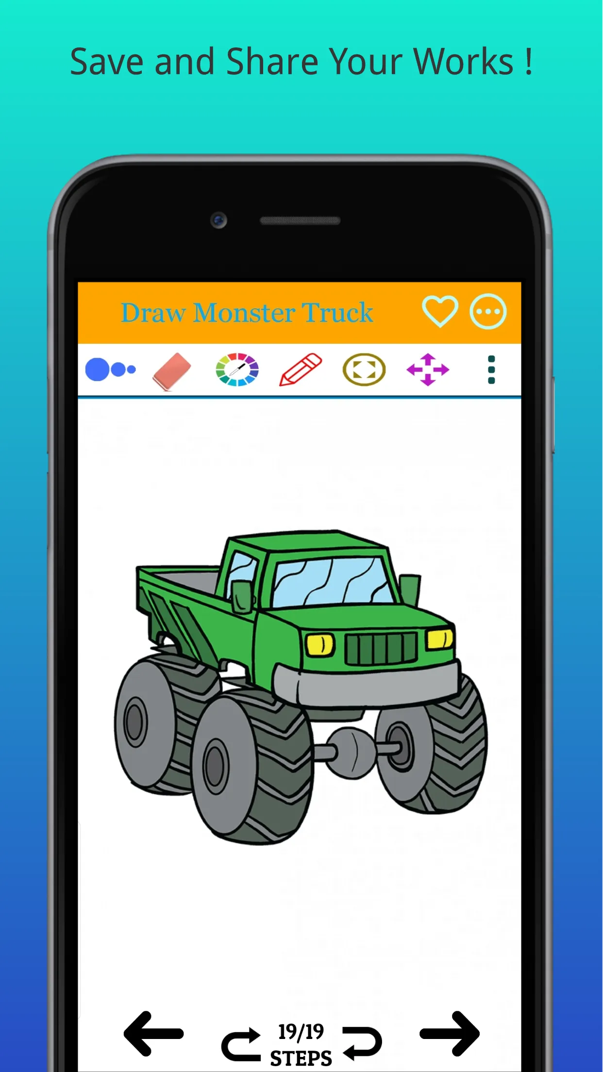 How to Draw Monster Truck Easy | Indus Appstore | Screenshot