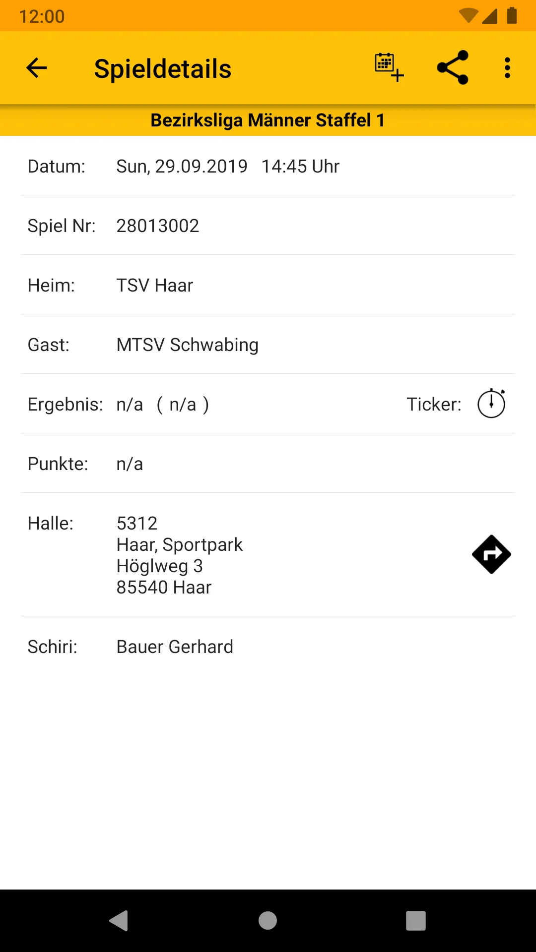 MTSV Schwabing Handball | Indus Appstore | Screenshot