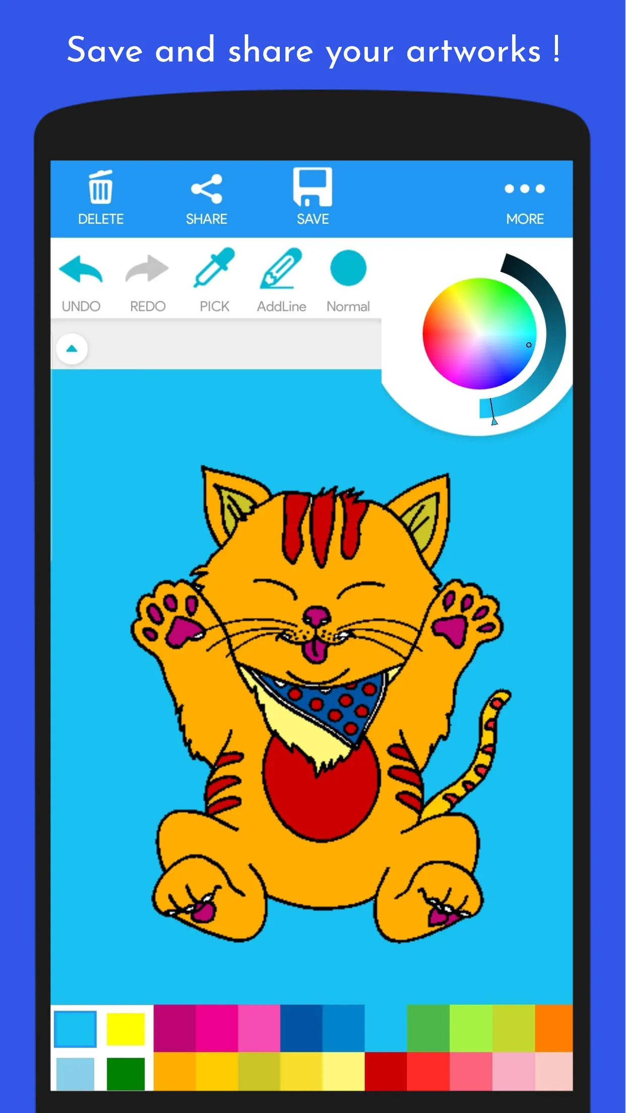 Cute Kitten Coloring Book | Indus Appstore | Screenshot