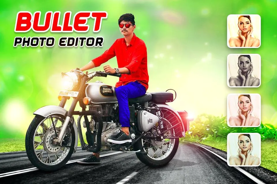 Bullet Bike photo frame | Indus Appstore | Screenshot