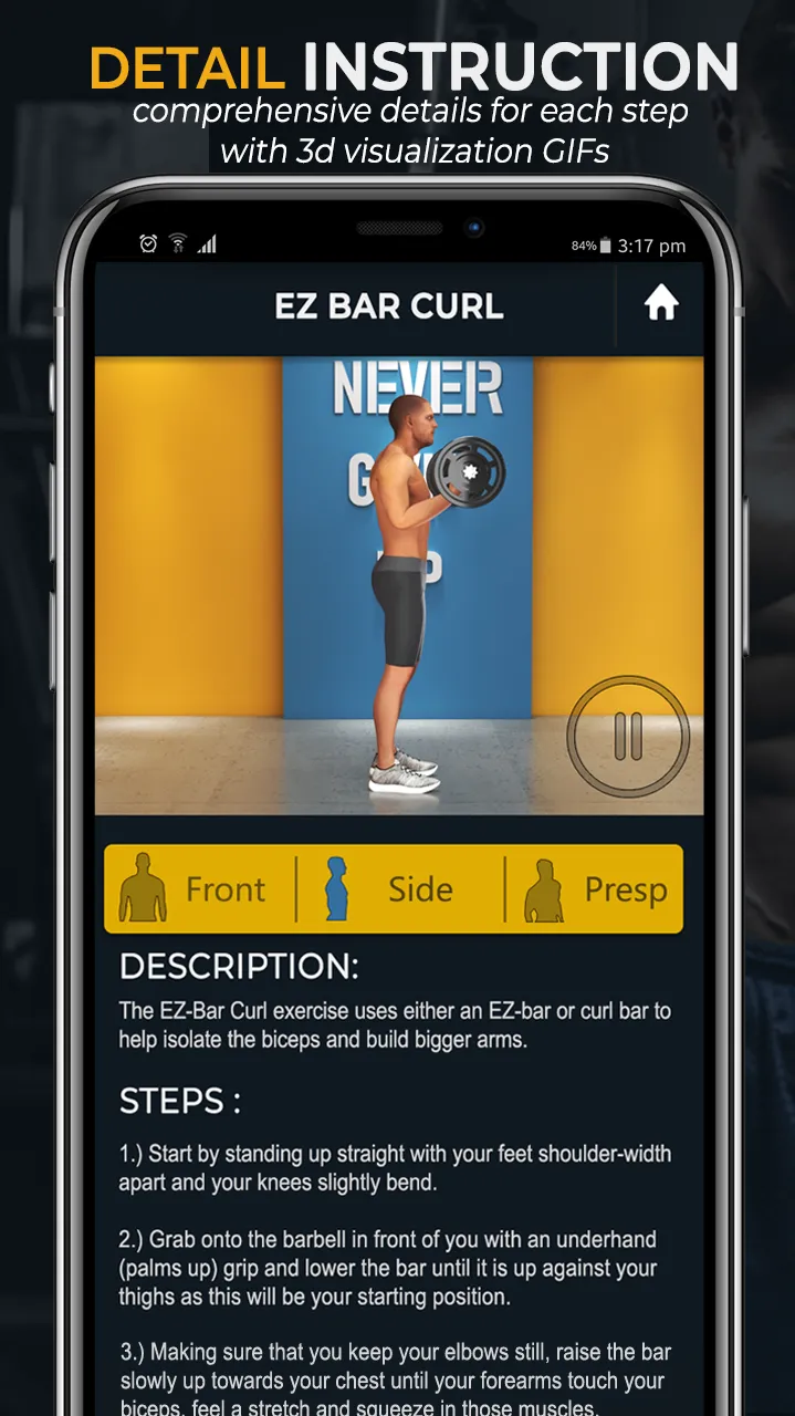 Biceps Workout and Nutrition | Indus Appstore | Screenshot