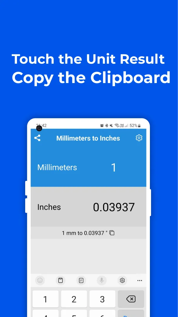 Millimeters to Inches Convert | Indus Appstore | Screenshot