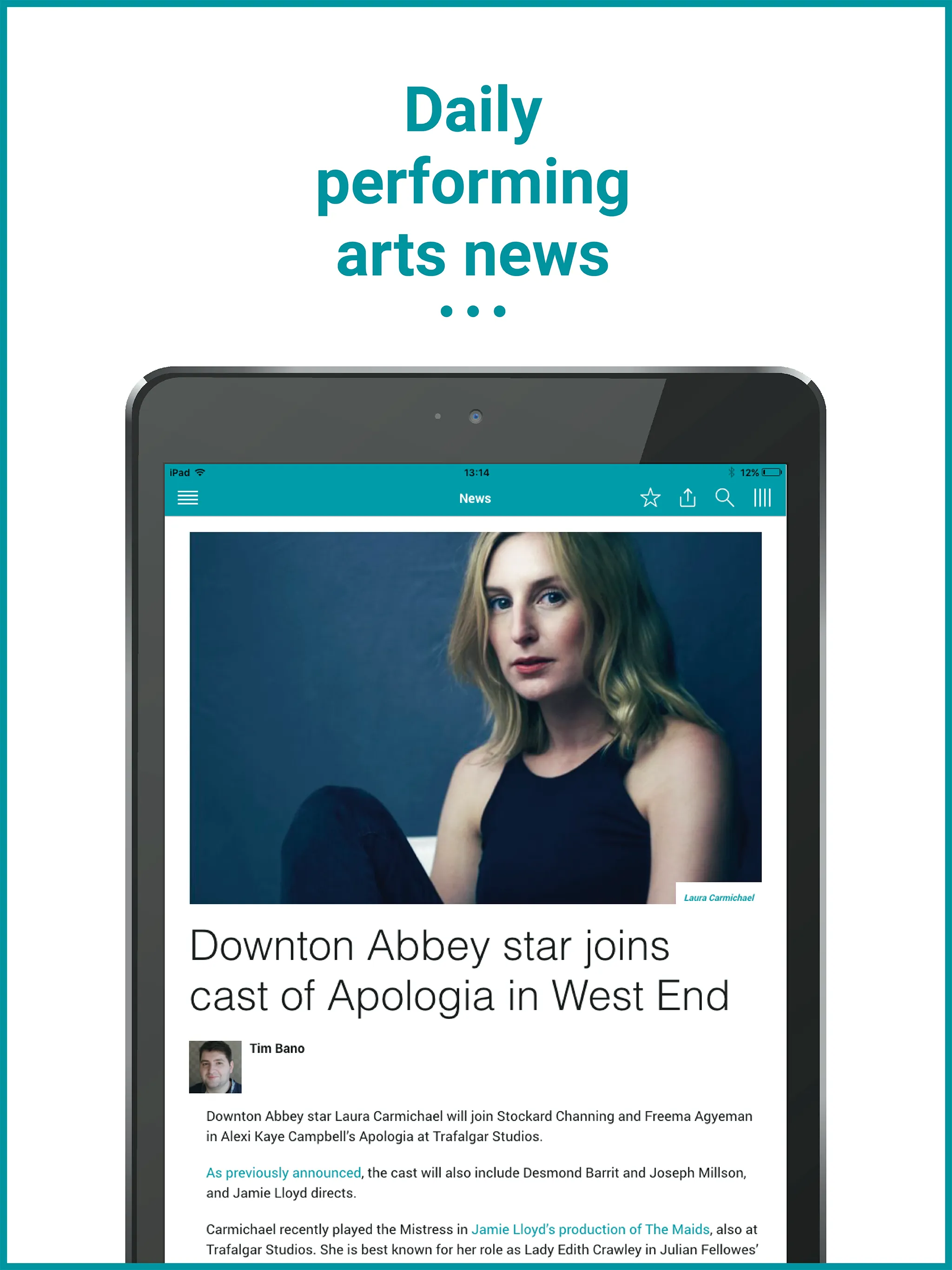 The Stage: Theatre News, Revie | Indus Appstore | Screenshot