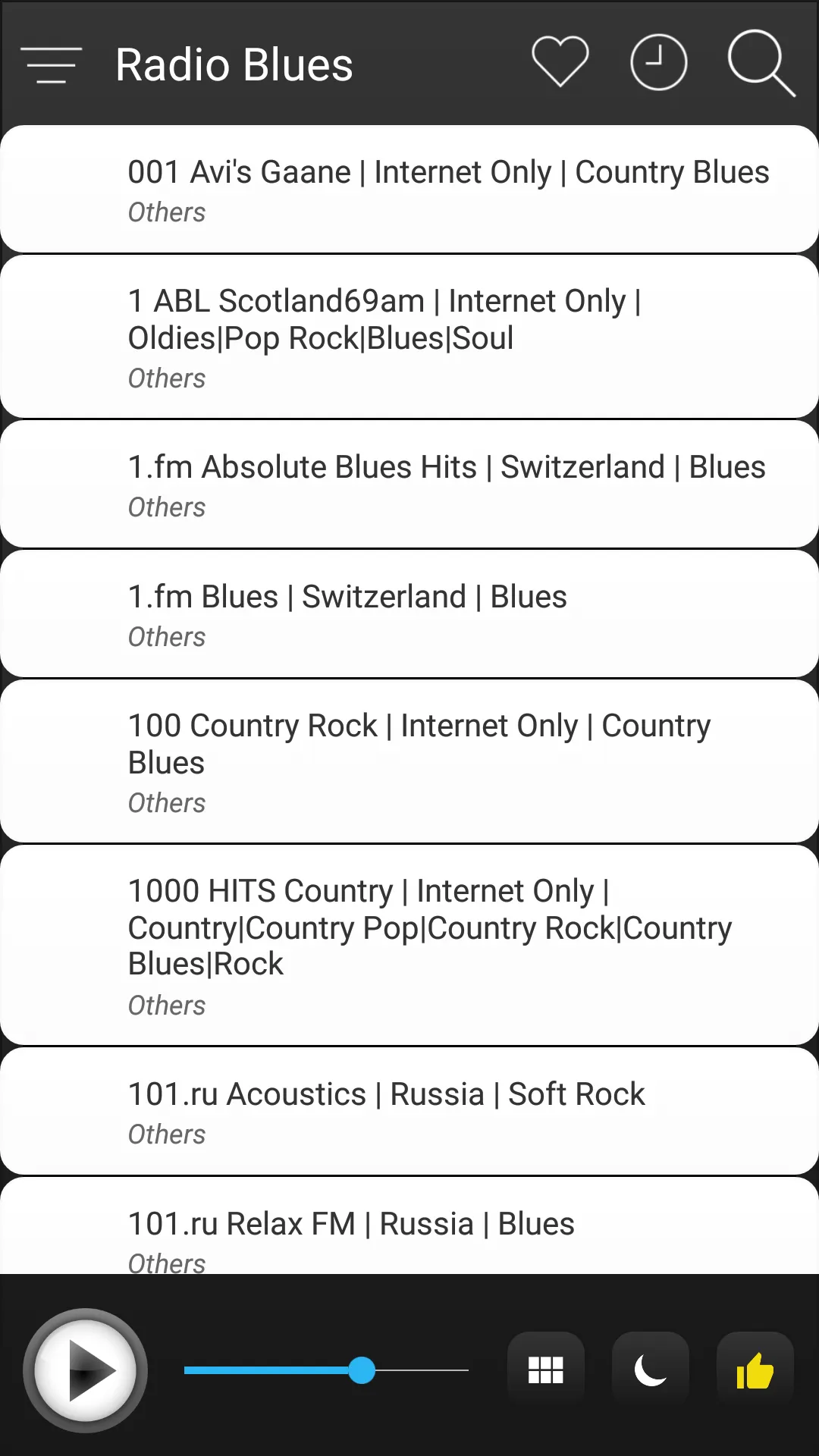 Blues Radio Stations Online | Indus Appstore | Screenshot