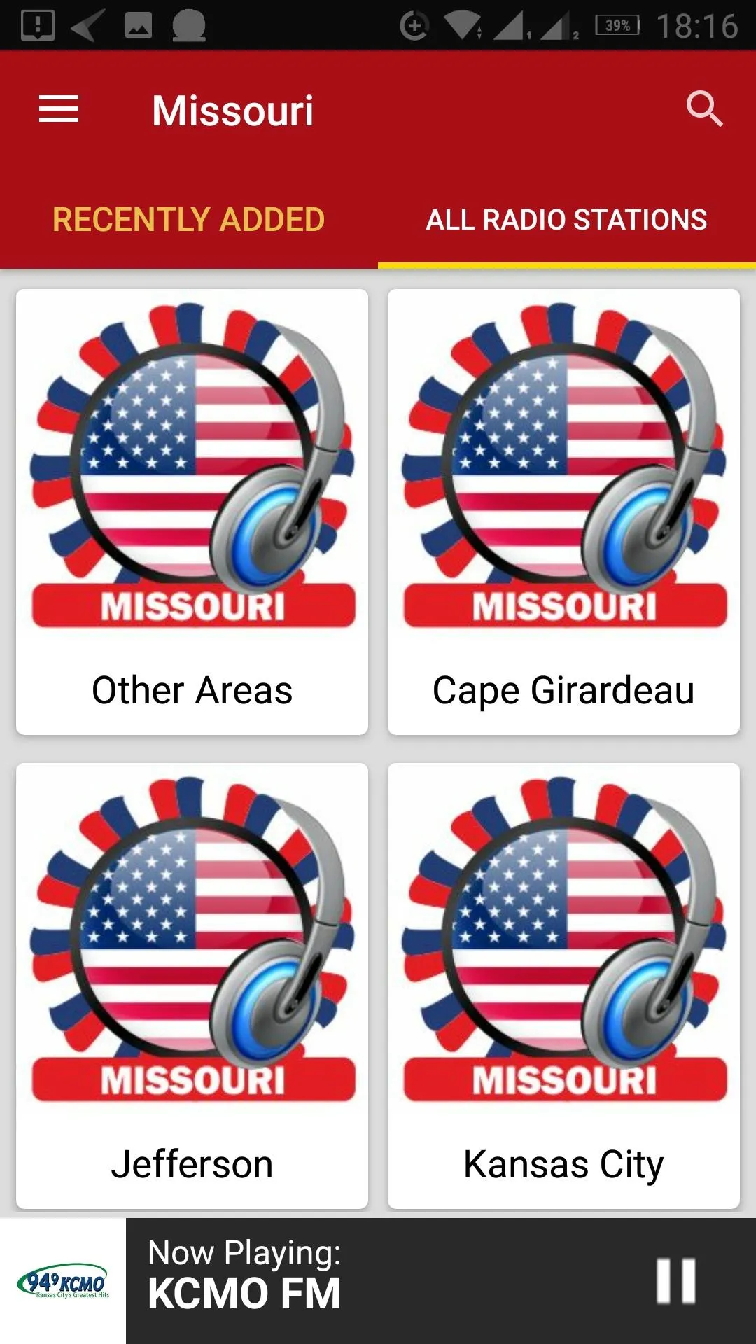 Missouri Radio Stations - USA | Indus Appstore | Screenshot