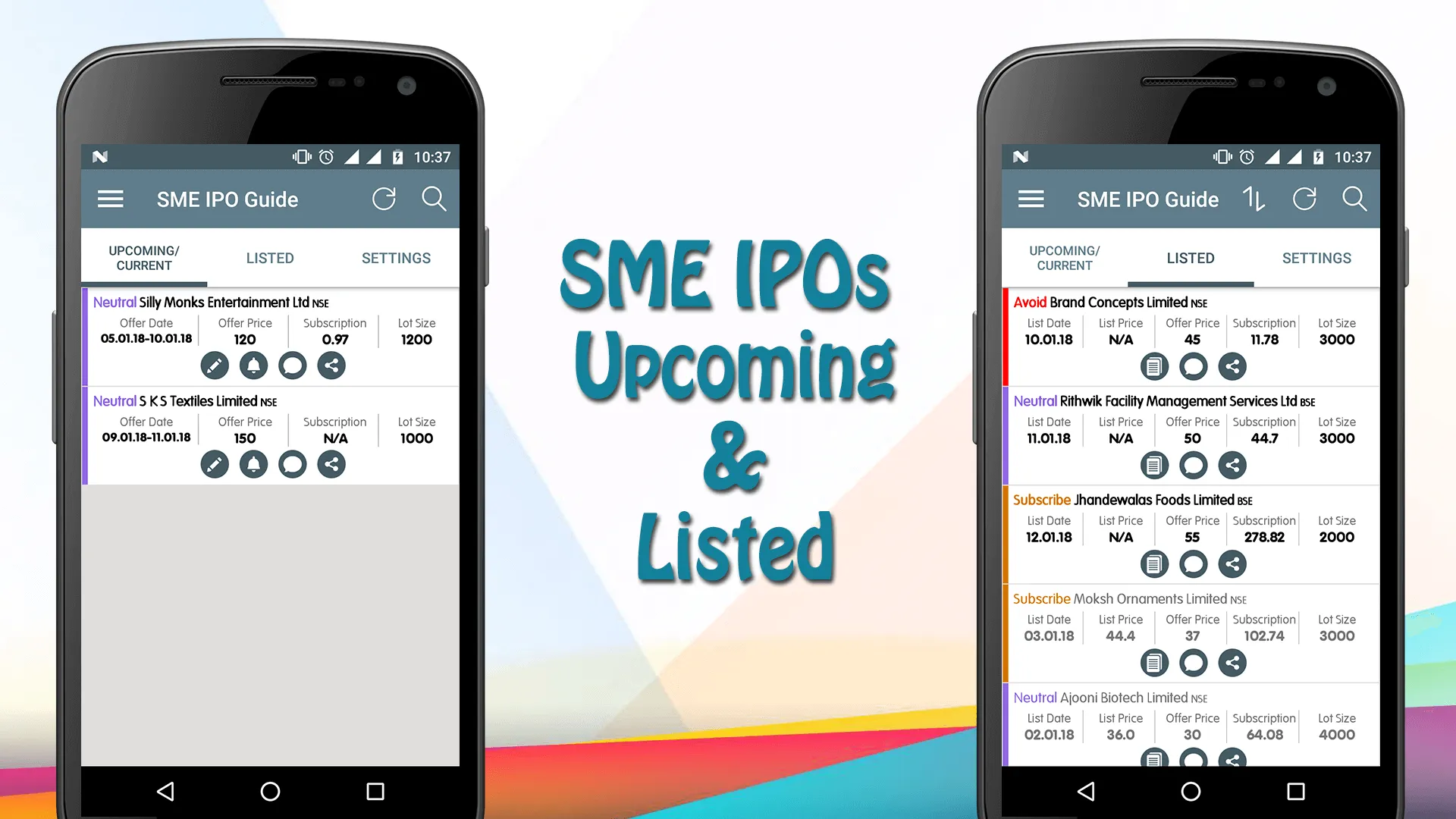 IPO Guide News Alert for India | Indus Appstore | Screenshot