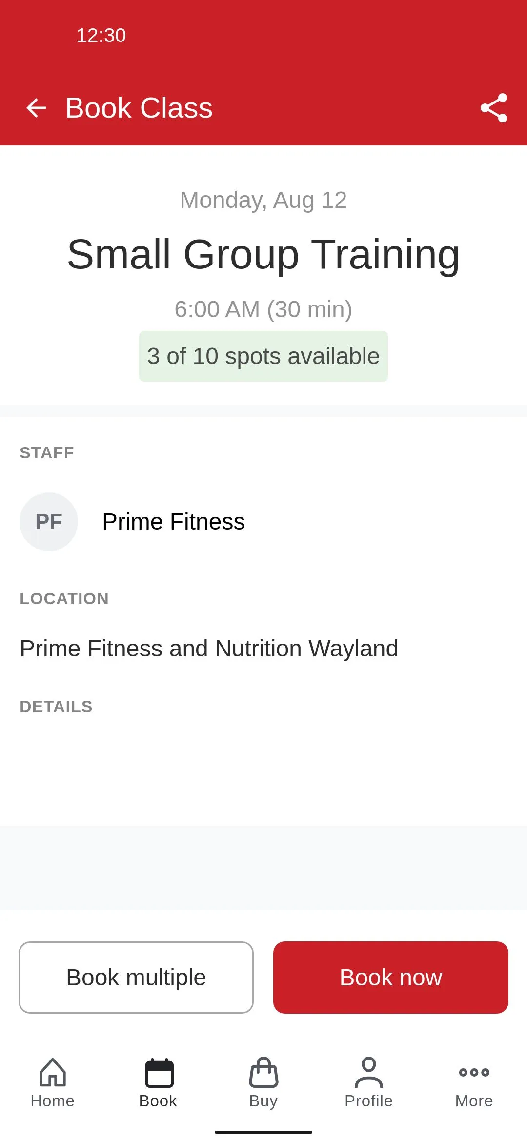 PRIME Fitness and Nutrition | Indus Appstore | Screenshot