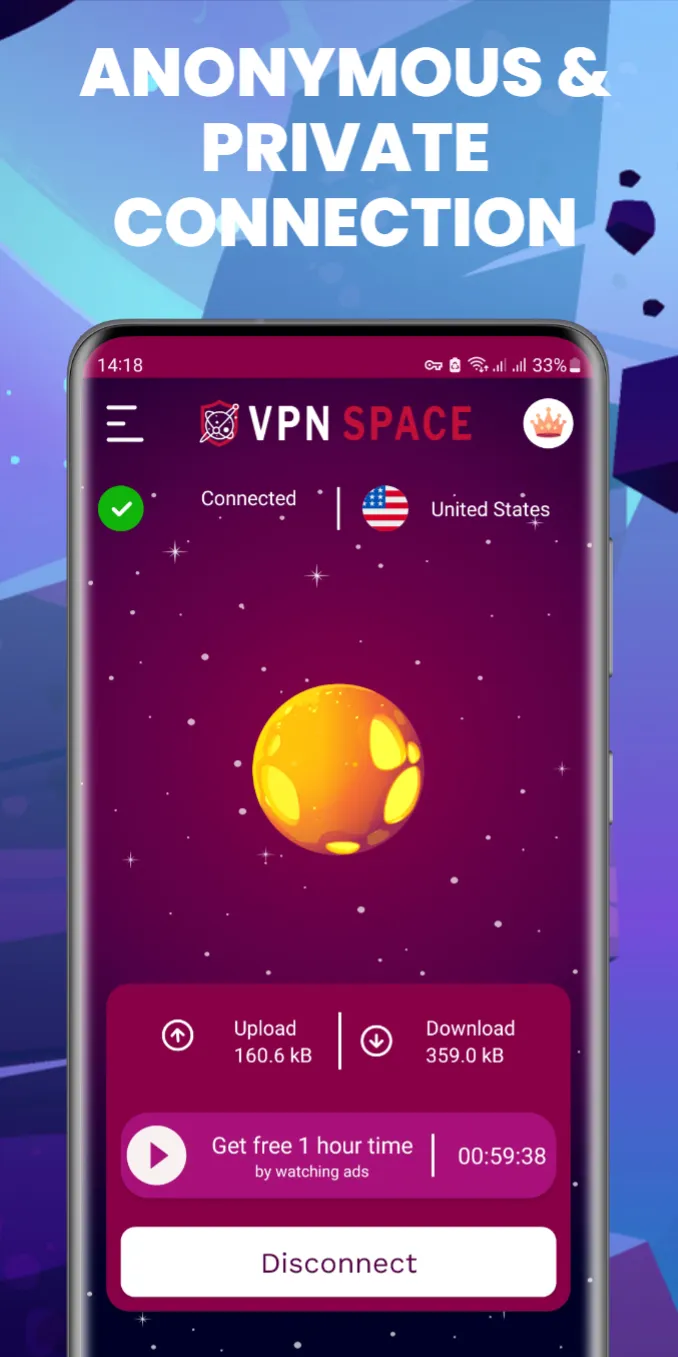 VPN Space - Secure VPN Proxy | Indus Appstore | Screenshot