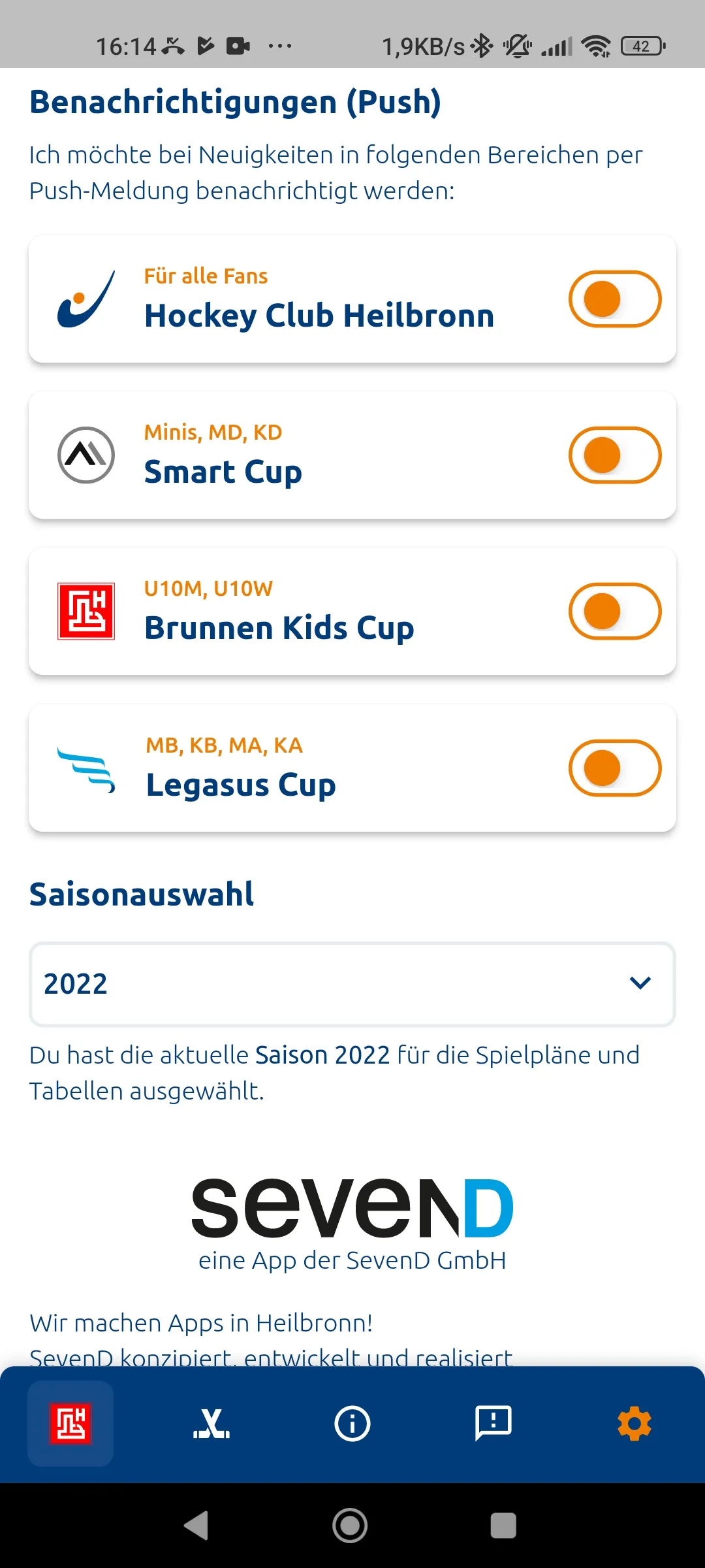 Hockey Heilbronn | Indus Appstore | Screenshot