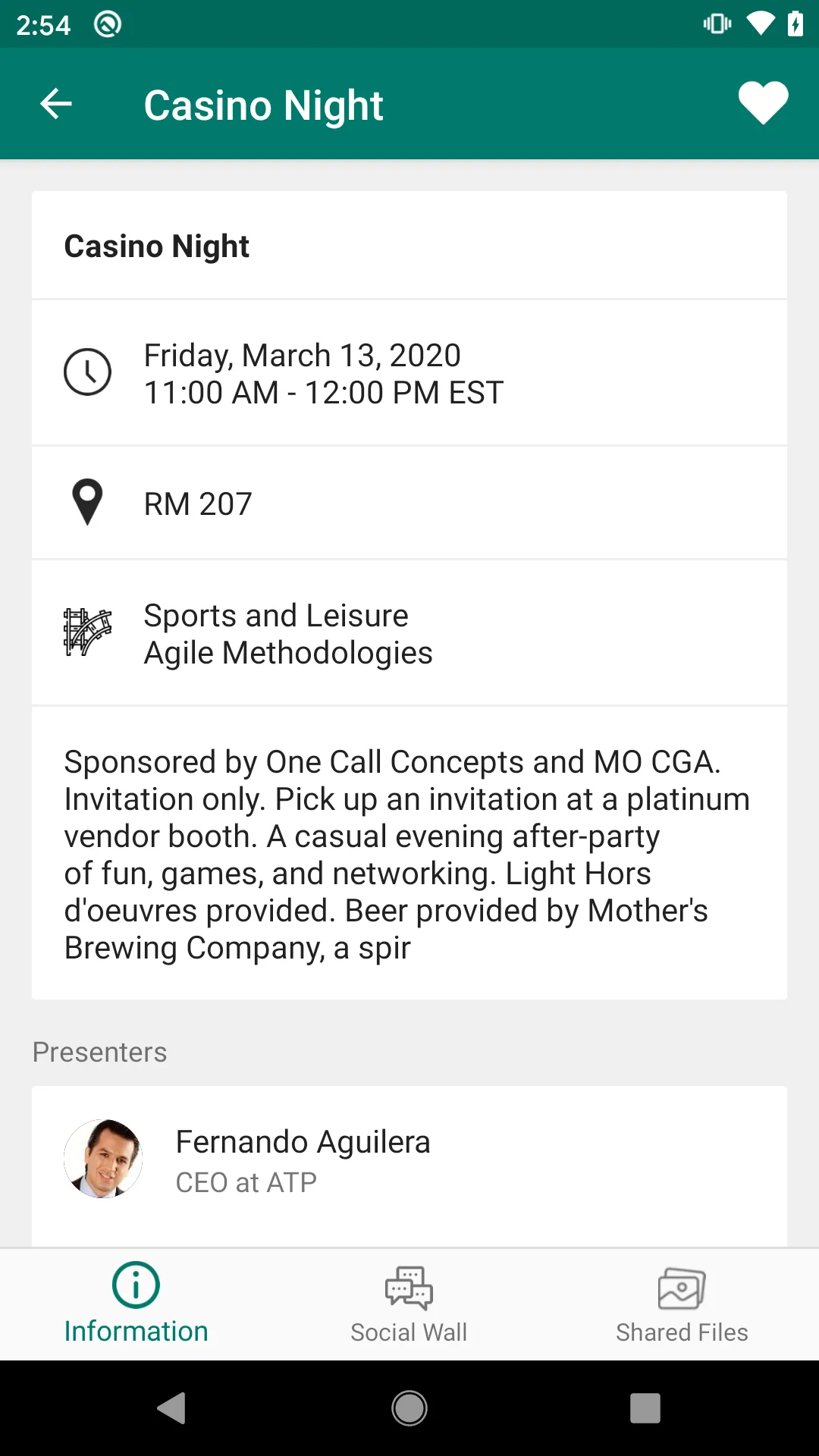 Conference Attendee | Indus Appstore | Screenshot