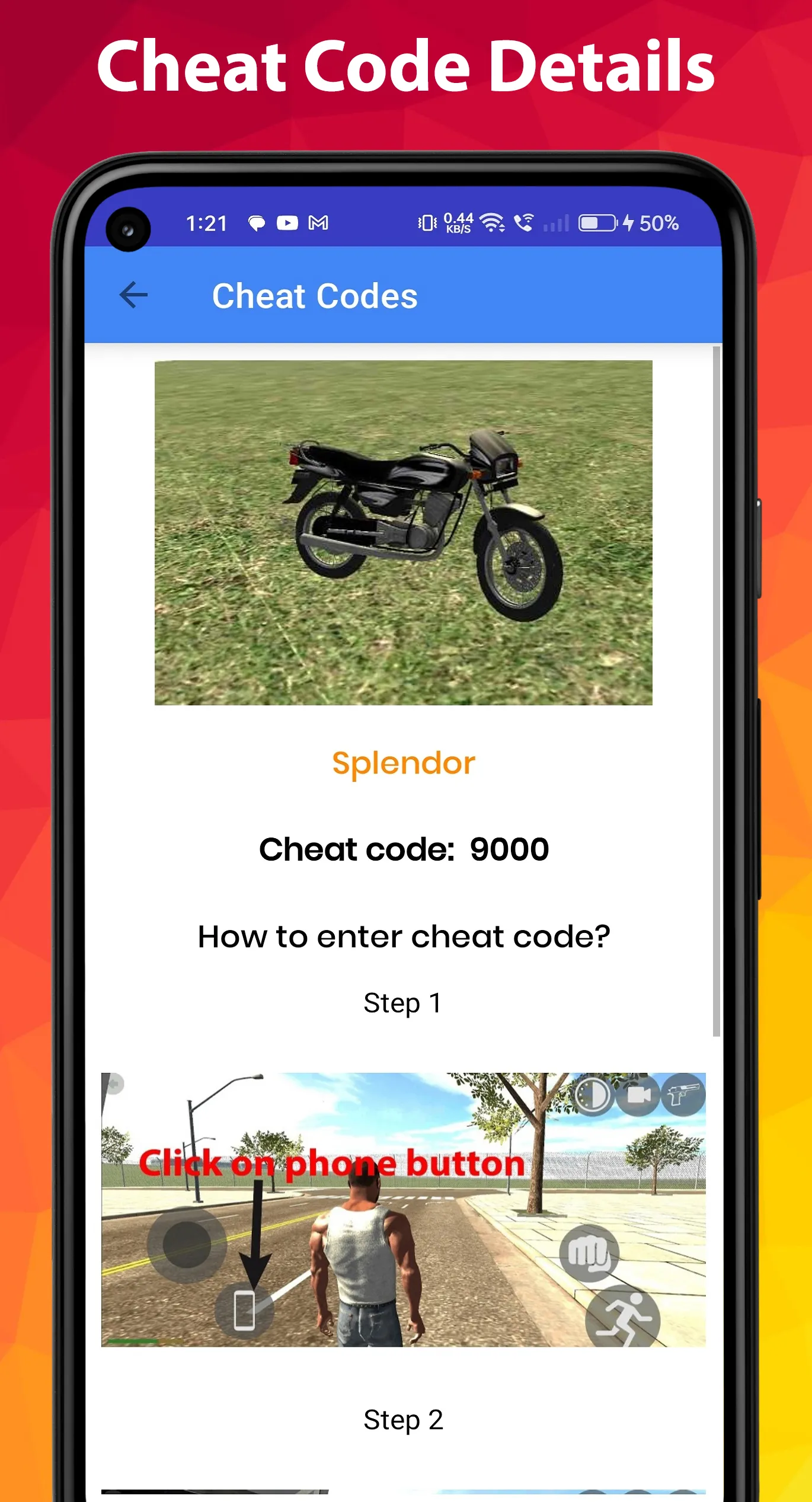 Indian bike driving cheat code | Indus Appstore | Screenshot