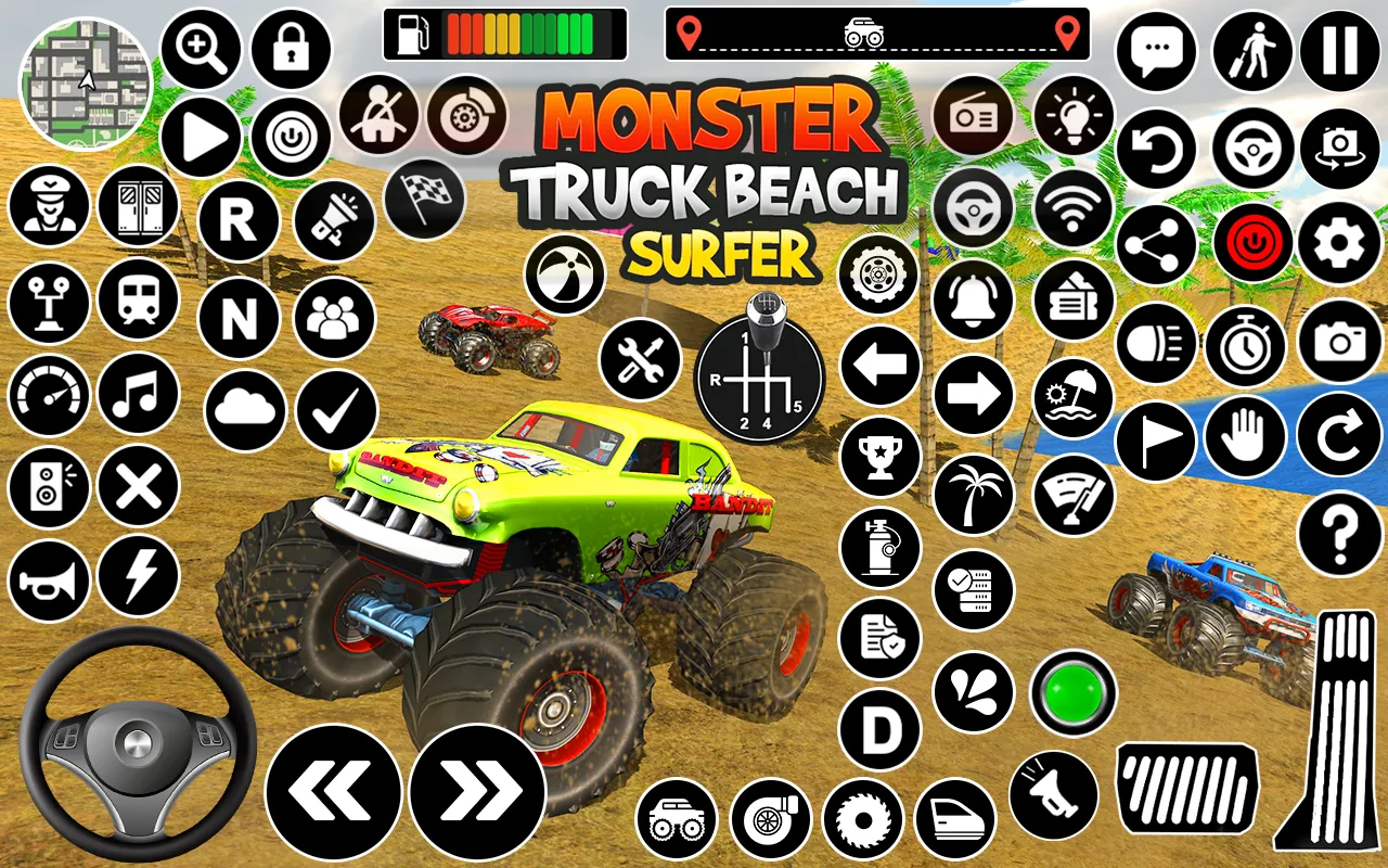 Monster Truck Water Surfing 3D | Indus Appstore | Screenshot