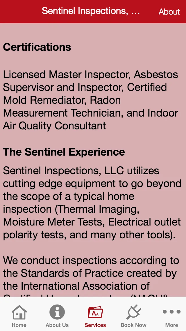 Sentinel Home Inspections | Indus Appstore | Screenshot