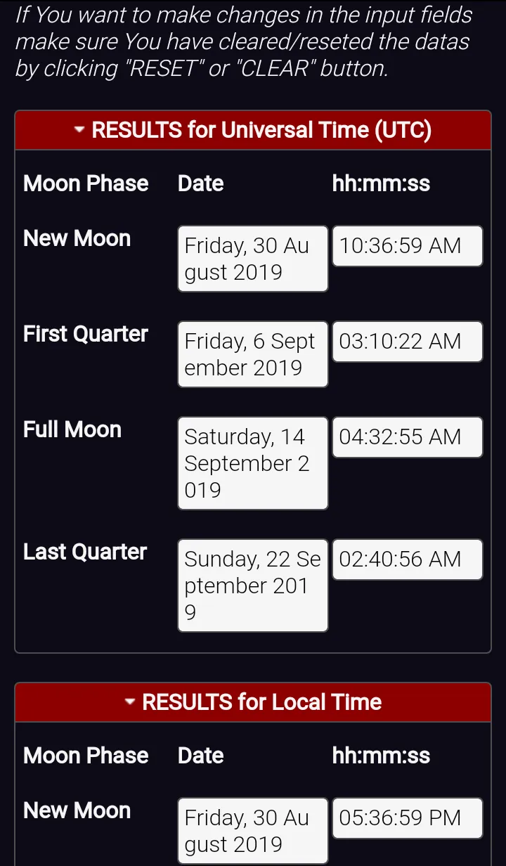 Moon Lunar Phase Calendar Find | Indus Appstore | Screenshot