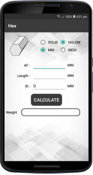 Metal Weight Calculator | Indus Appstore | Screenshot