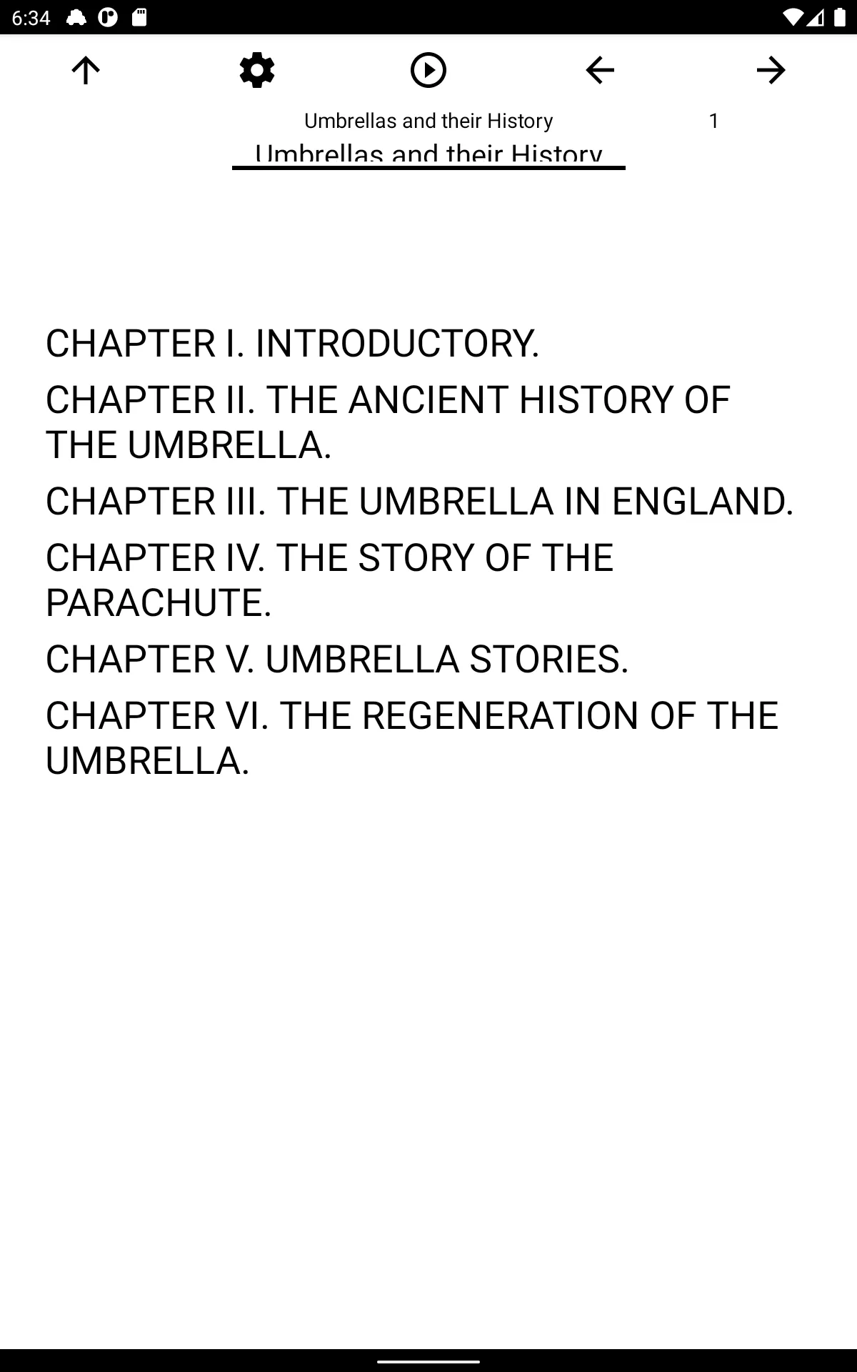 Book, Umbrellas and their Hist | Indus Appstore | Screenshot