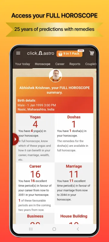 Clickastro Kundli : Astrology | Indus Appstore | Screenshot