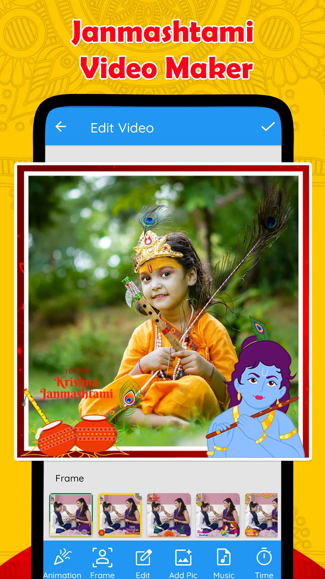 Janmashtami Video Maker | Indus Appstore | Screenshot