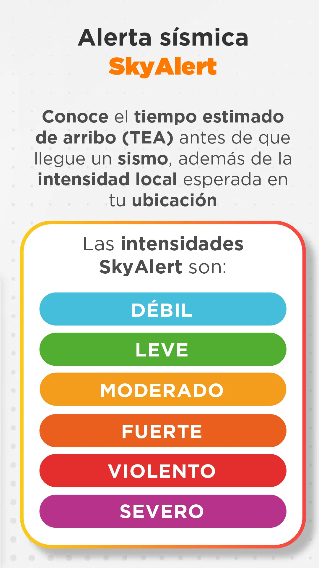 SkyAlert: Alerta Sísmica | Indus Appstore | Screenshot