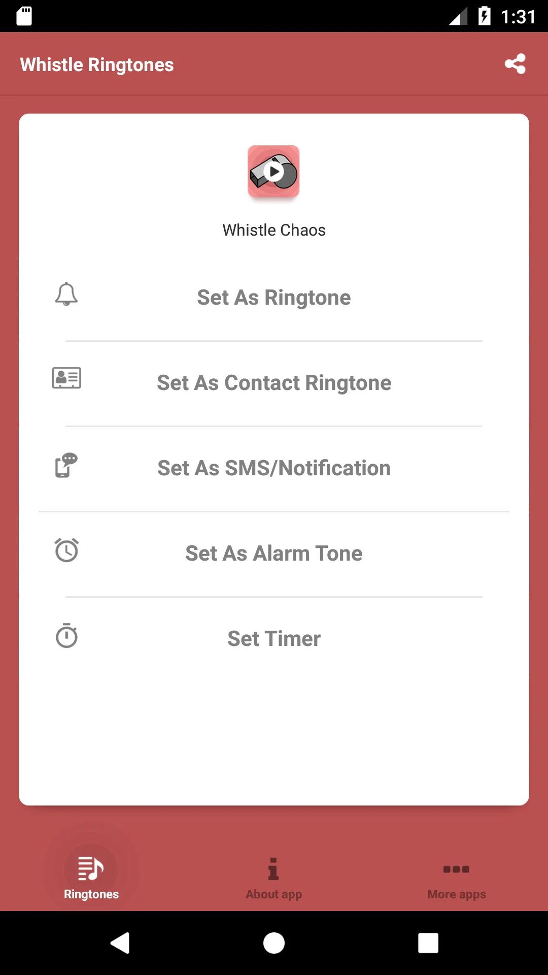 Whistle Ringtones | Indus Appstore | Screenshot