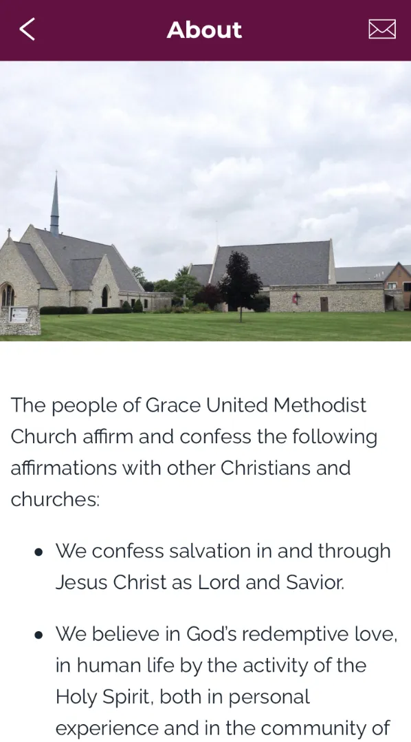 Grace UMC - Franklin, IN | Indus Appstore | Screenshot