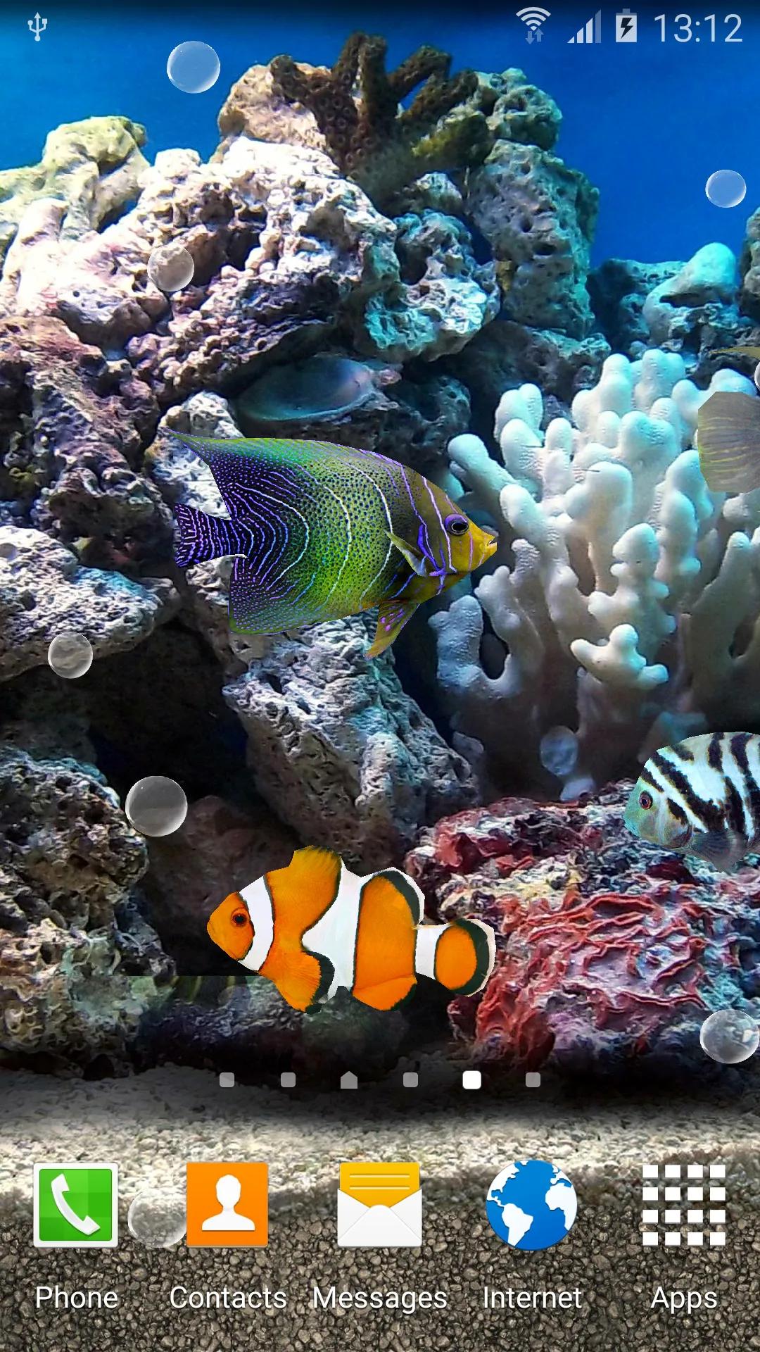 Coral Fish 3D Live Wallpaper | Indus Appstore | Screenshot