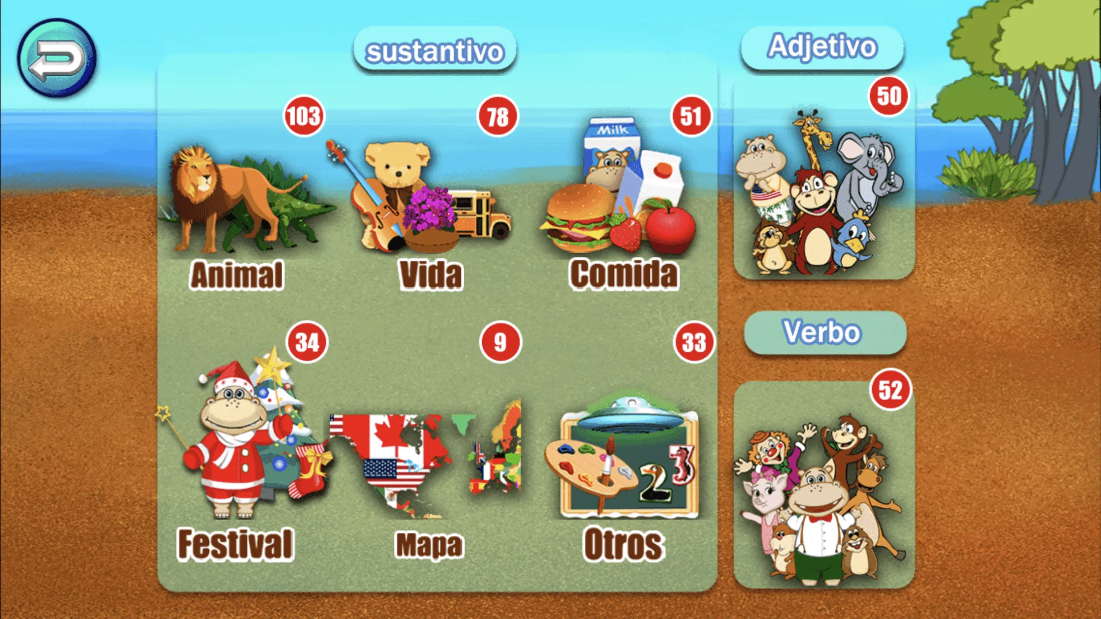 José - Spanish learning games | Indus Appstore | Screenshot