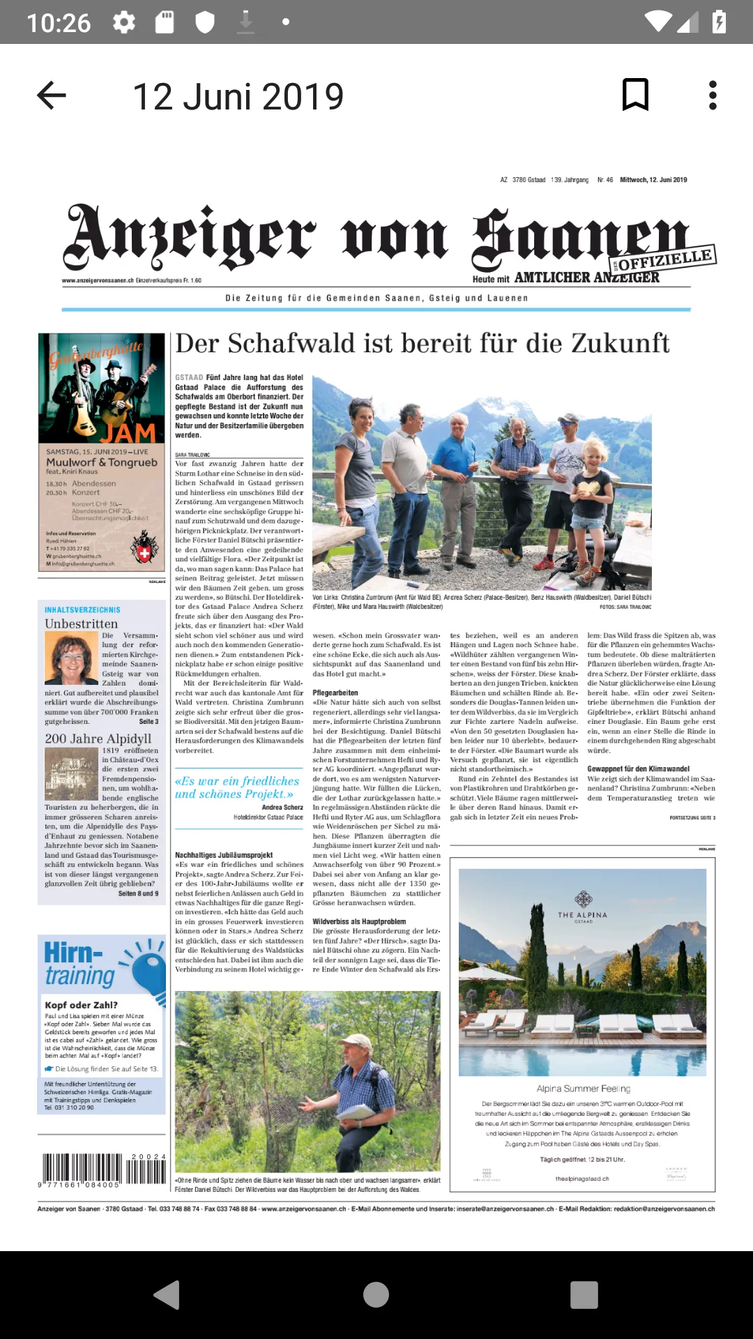 Anzeiger von Saanen | Indus Appstore | Screenshot