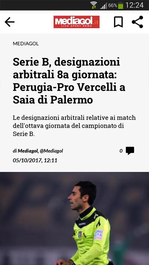 Mediagol Palermo News | Indus Appstore | Screenshot