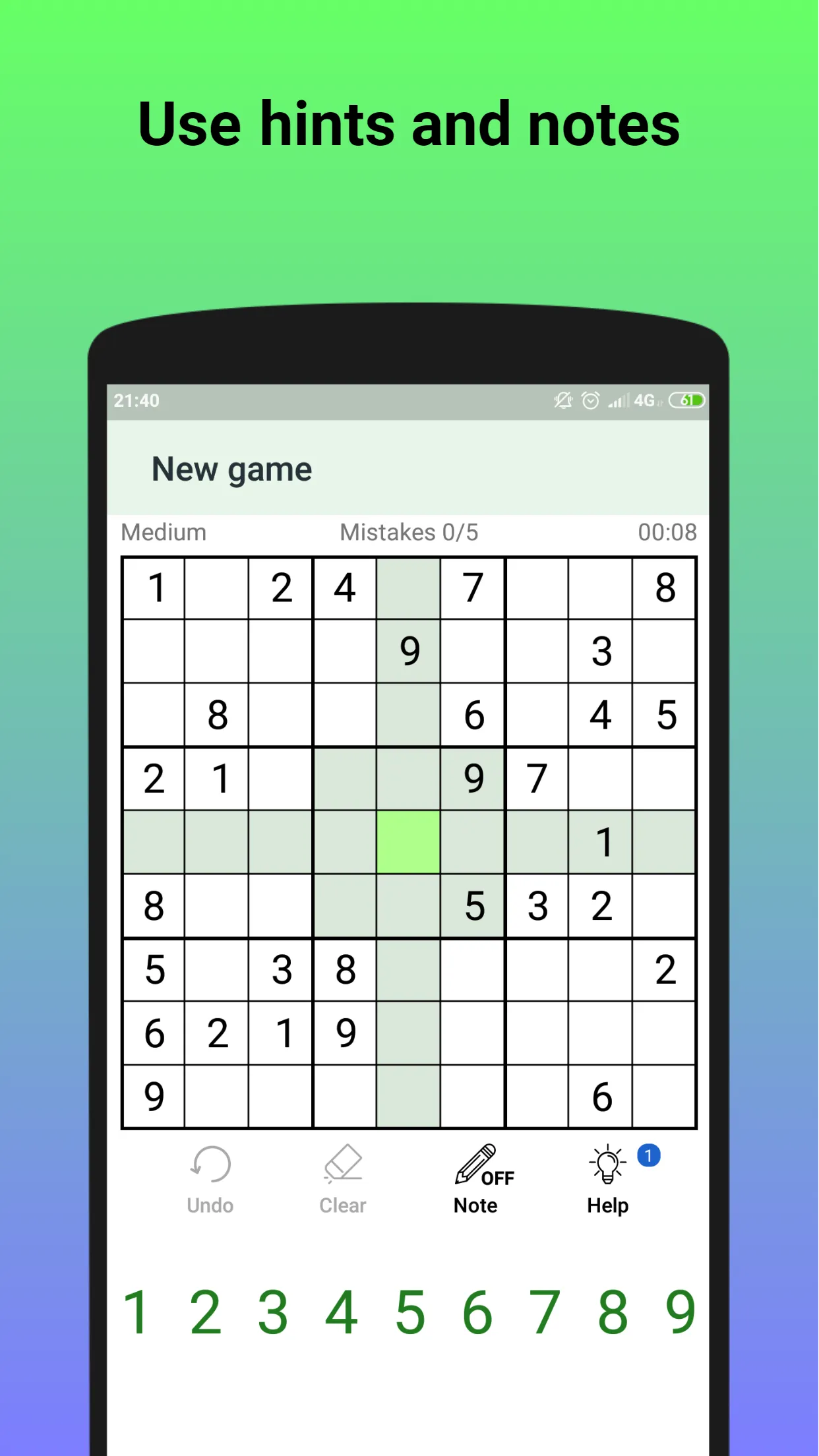 Sudoku - classic sudoku game | Indus Appstore | Screenshot