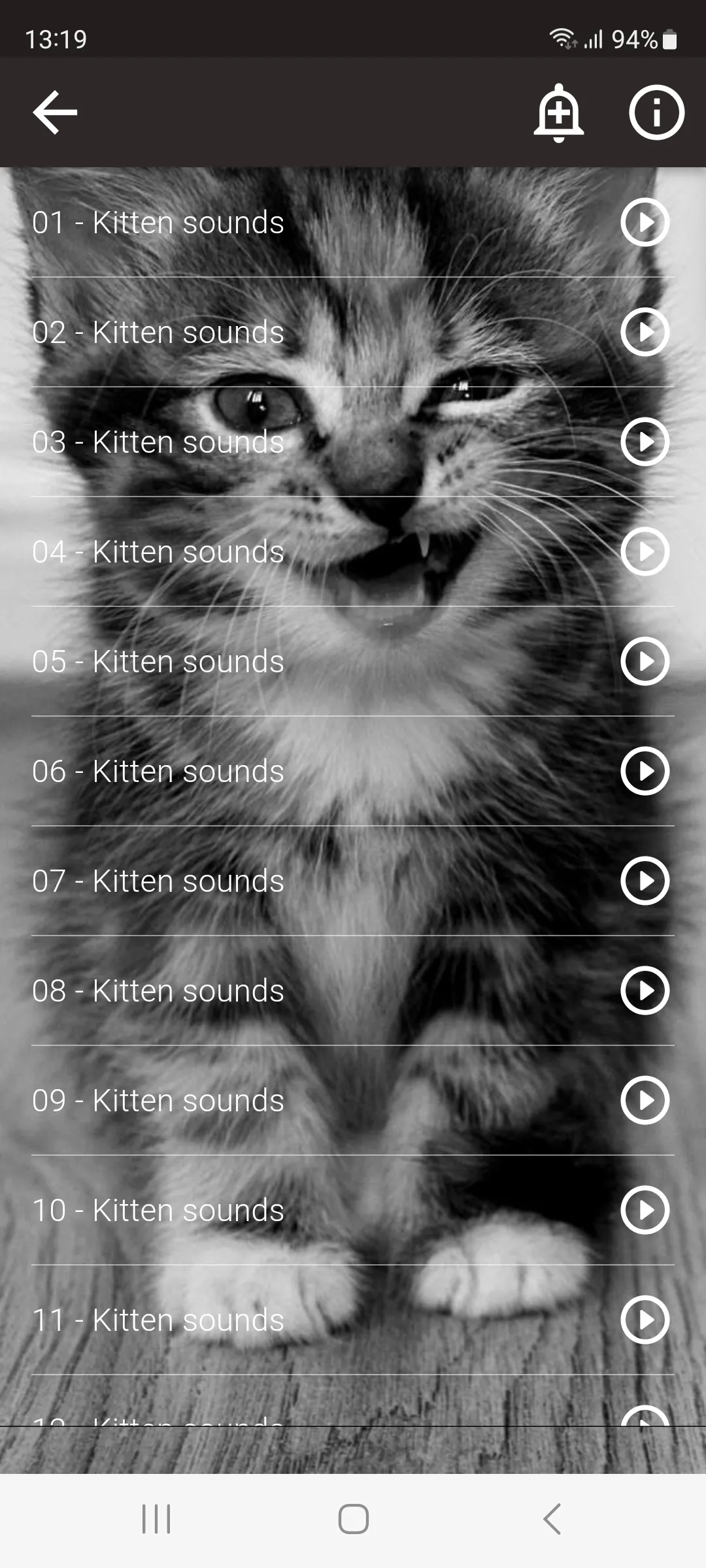 Cats sounds | Indus Appstore | Screenshot