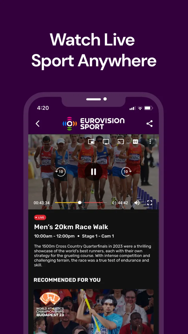 Eurovision Sport | Indus Appstore | Screenshot