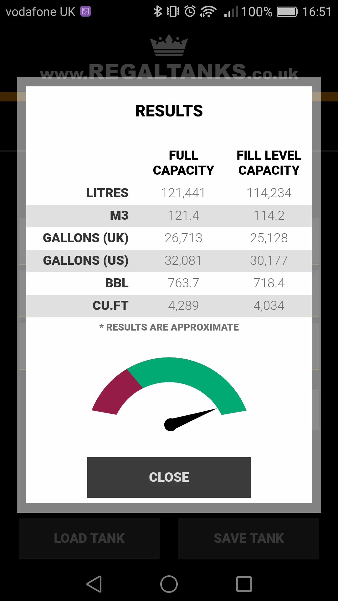 Tank Calc Volume Calculator | Indus Appstore | Screenshot