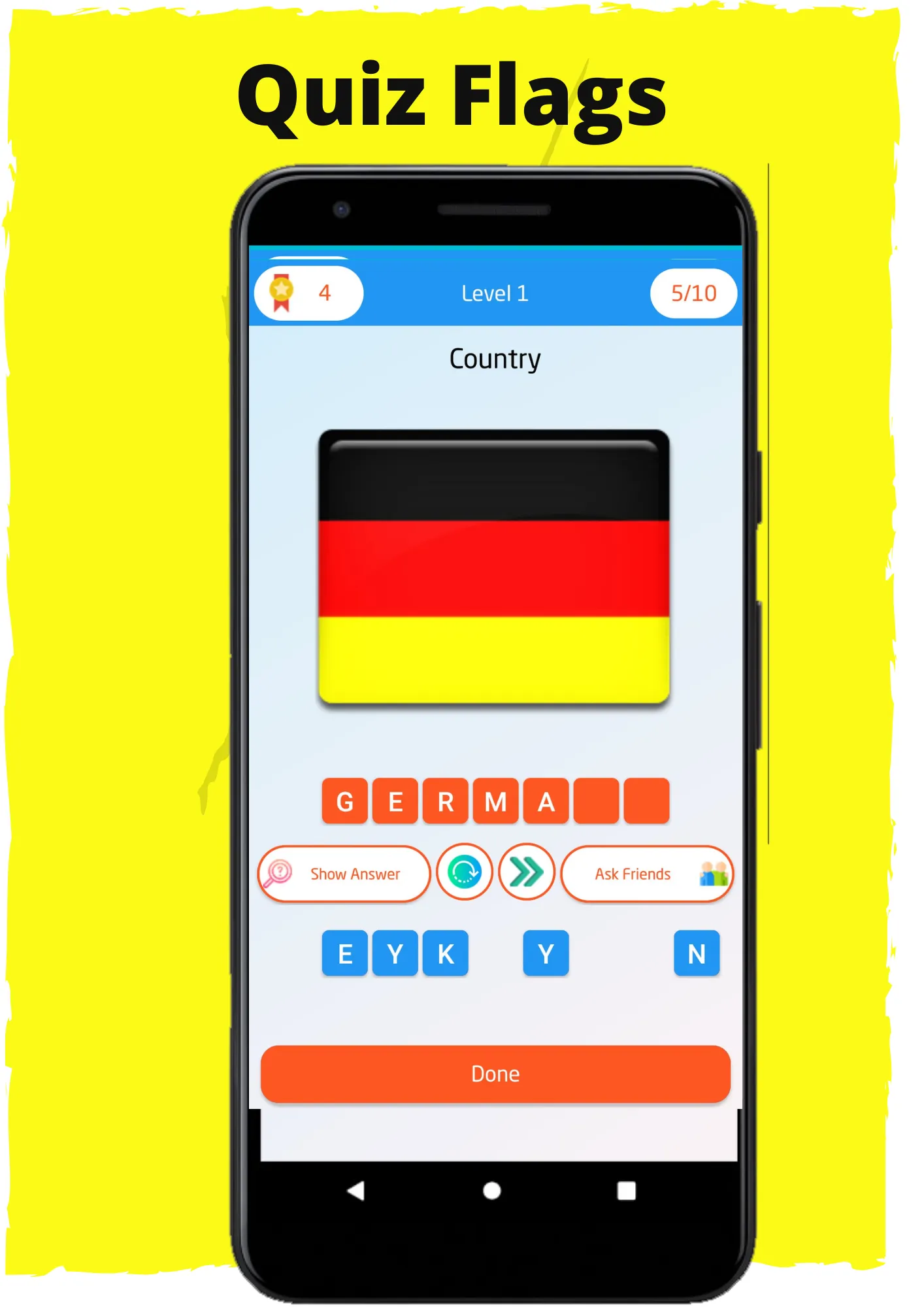 Quiz flags of the world | Indus Appstore | Screenshot