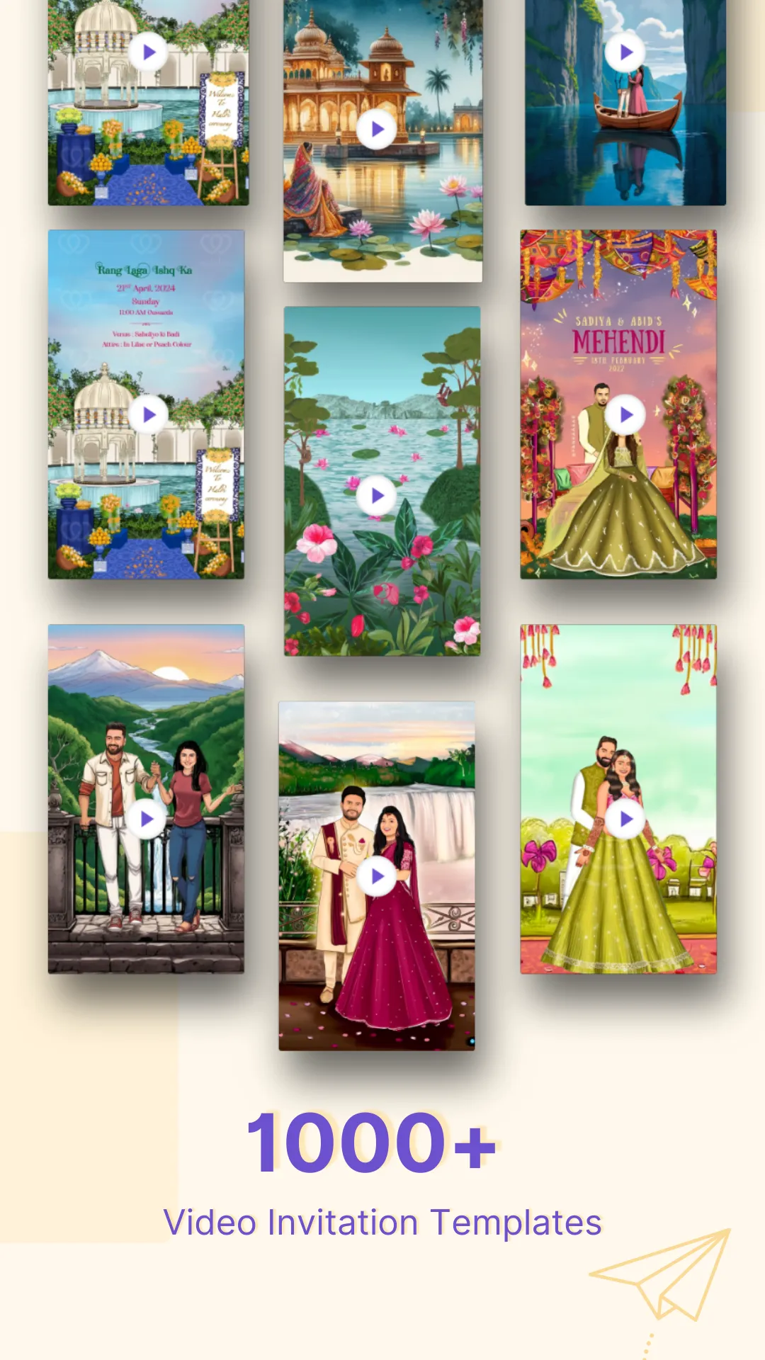 Wedding Video Invitation Maker | Indus Appstore | Screenshot