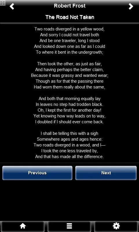 Robert Frost Poems | Indus Appstore | Screenshot