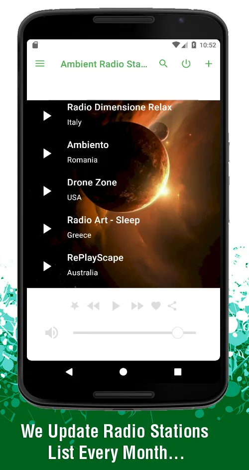 Ambient Radio Stations 2.0 | Indus Appstore | Screenshot