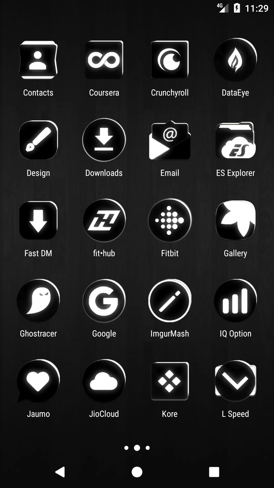 Flat Black and White Icon Pack | Indus Appstore | Screenshot